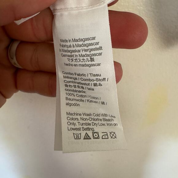 Crewcuts J.Crew Long Sleeve Shirt Boys 2 White Cotton Button Down Chest Pocket - Picture 4 of 6